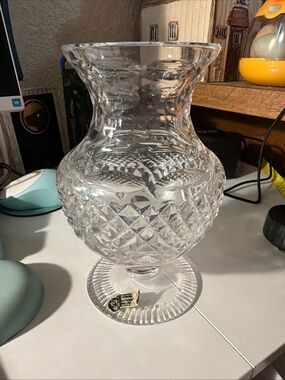 Waterford Clear Cut Crystal Compote Vase
